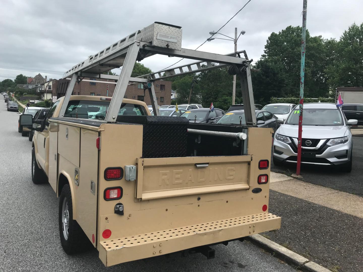 2015 Tan /Gray Ford F-350 SD 350 (1FDRF3E61FE) with an 6.2 V8 engine, Automatic transmission, located at 577 Chester Pike, Prospect Park, PA, 19076, (610) 237-1015, 39.886154, -75.302338 - Photo#5